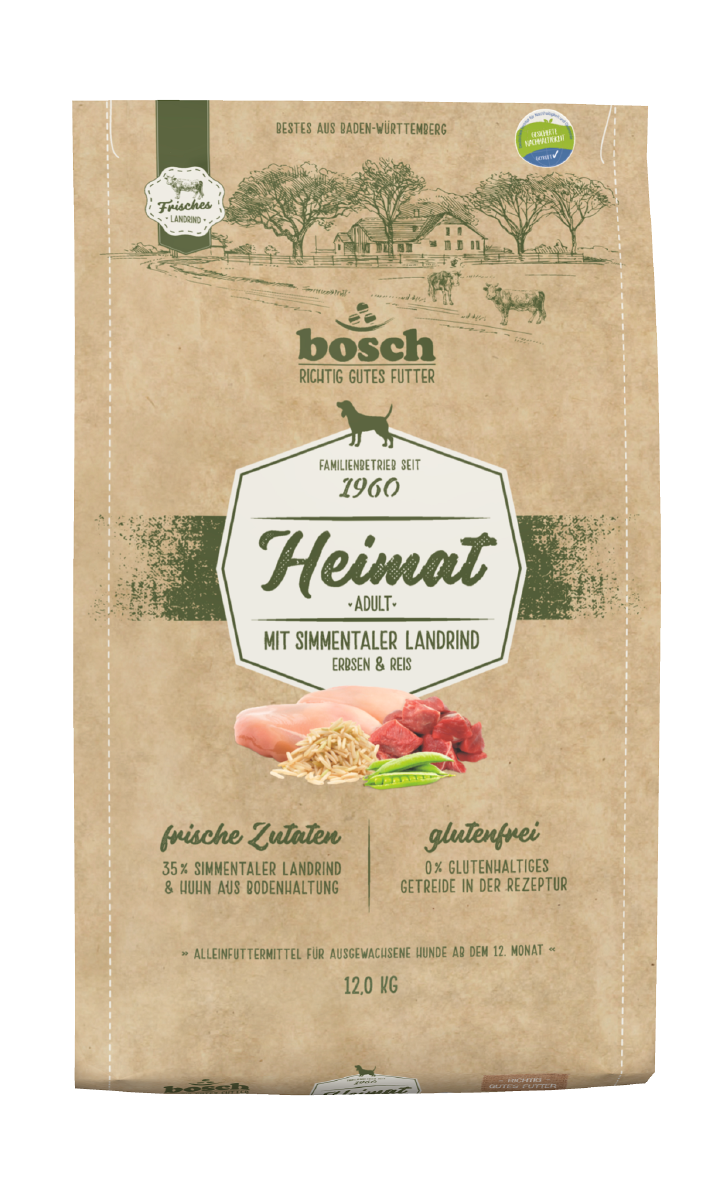 bosch Hunde-Trockenfutter Heimat Adult Simmentaler Landrind